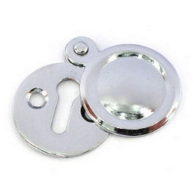 Securit Covered Chrome Escutcheon Silver (One Size)