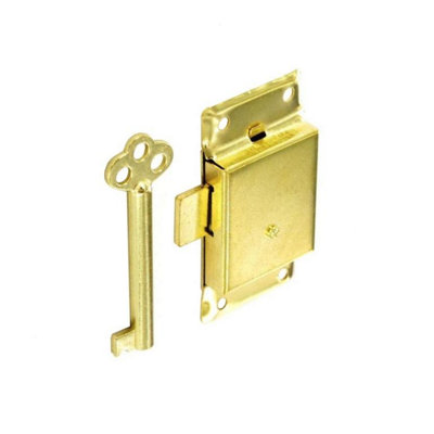 Securit Cupboard Latch Gold (63mm)