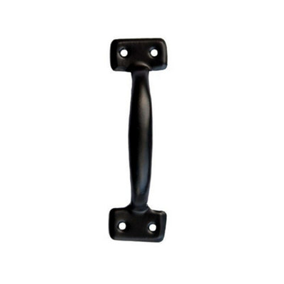 Securit Door Handle Black (150mm)