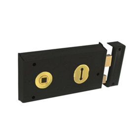 Securit Double Handed Rim Lock Black (140mm)