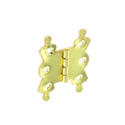 Securit Fancy Steel Hinge (Pack of 2) Glowlight Yellow (8.5cm x 11cm x 1cm)