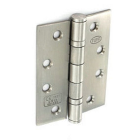 Securit Grade 13 Satin Hinges (Pack Of 3) Stainless Steel (100mm)