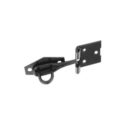 Securit Safety Hasp & Staple - 75mm Black For Shed, Gate, Or Door Security