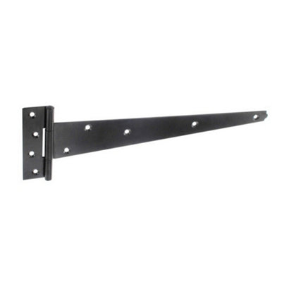 Securit Heavy Plain Tee Hinge (Pack of 2) Black (28mm x 150mm x 420mm)