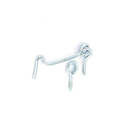 Securit Hooks & Eyes Silver (75mm)