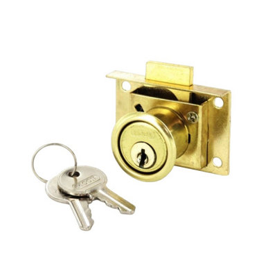 Securit Key Drawer Lock Gold (50mm)