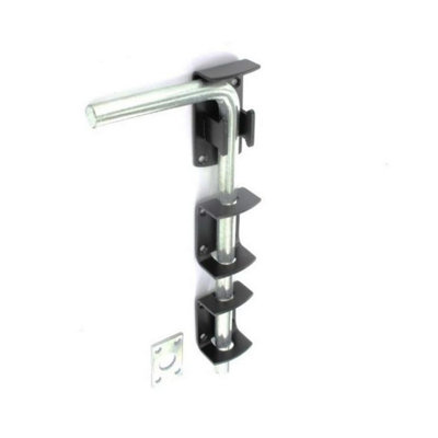 Securit Plain Garage Door Bolt Black (One Size)