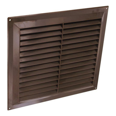 Securit Plastic Louvre Vent Brown (229mm x 229mm)