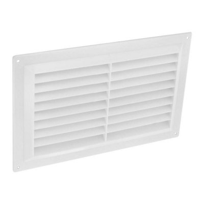 Securit Plastic Louvre Vent White (9in x 6in)