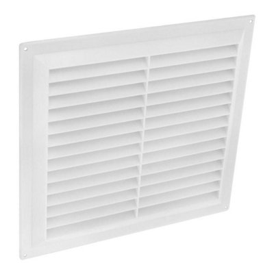 Securit Plastic Louvre Vent White (9in x 9in)