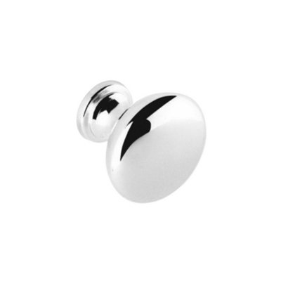 Securit Round Matte Nickel Door Knob (Pack Of 2) Silver (30mm)