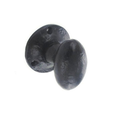 Securit S3306 Mortice Knobs Black Antique 55mm