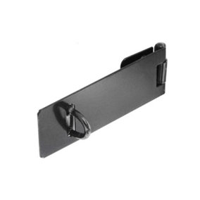 Securit Safety Hasp And Staple Light Black (100mm)
