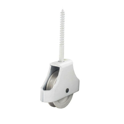 Securit Screw-In Pulley White (45mm)