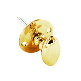 Securit Security Chrome Thumb Turn Bolt Gold (34mm)