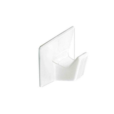 Securit Self Adhesive Cup Hooks (Pack of 3) White (M) DIY at B&Q
