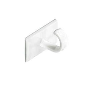 Securit Self Adhesive S6350 Cup Hooks (Pack of 4) White (One Size)