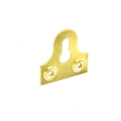 Securit Slotted Gl Plates (Pack Of 2) Electro Br (32mm)
