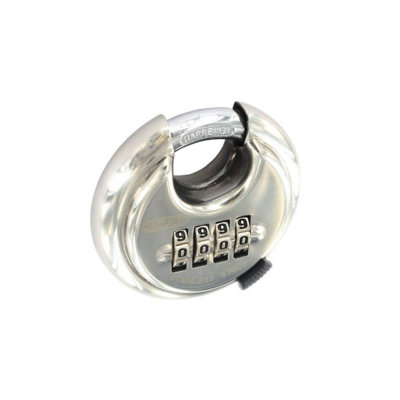 Securit Stainless Steel Combination Padlock Silver (70mm)