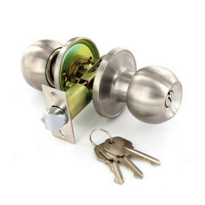 Securit Stainless Steel Locking Door Kit Silver (60mm 70mm) DIY at BQ