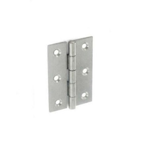 Securit Steel Butt Hinges (10 Prs) Silver (75mm)