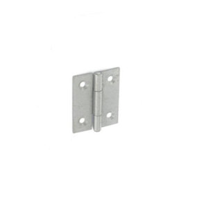 Securit Steel Butt Hinges (Pack of 2) Silver (25mm)