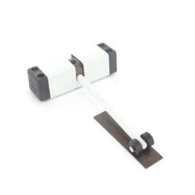 Securit Surface Fix Door Closer White/Black (150mm x 100mm)