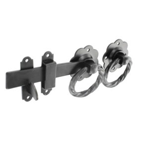 Securit Twisted Ring Gate Latch Black (One Size)