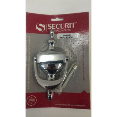Securit Urn Door Knocker Chrome (One Size)