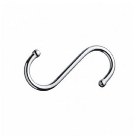 Securit Utensil Hooks With Ball Tip (Pack Of 4) Silver (100mm)