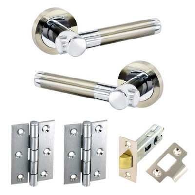 Securit Venus Stainless Steel Latch Handles Set Steel (One Size)