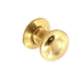 Securit Victorian Cupboard Knob (Pack Of 2) Gold (25mm)