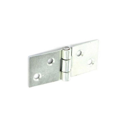 Securit Zinc Plated Backflap Hinge (Pack of 2) Silver (25mm)