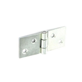 Securit Zinc Plated Backflap Hinge (Pack of 2) Silver (25mm)