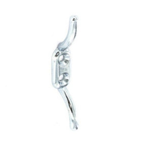 Securit Zinc Plated Cleat Hook Silver (90mm)