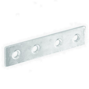 Securit Zinc Plated Mending Plate (Pack of 50) Silver (One Size)