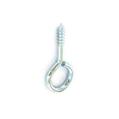Securit Zinc Plated Screw Eyes (Pack of 3) Silver (One Size)