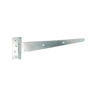 Securit Zinc Plated Tee Hinge (Pack of 2) Silver (14in)