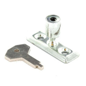 Securit Zinc Plated Window Stay Lock (Pack of 2) Silver (One Size)