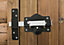 SECURITY 70mm Long Throw Bolt Gate Lock Garage SHED Single 5 Keys