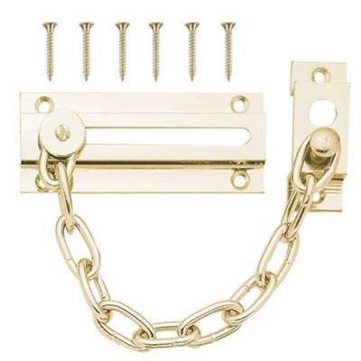 Security Chain for Front Door, Brass Safety Chain Door Lock, Door ...
