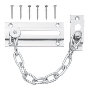 Security Chain for Front Door, Chrome Safety Chain Door Lock, Door Chains UPVC Door Chain, Chrome Chain Lock for Door