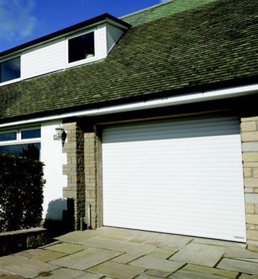 Security Direct Eco Roller Garage Door Remote Control Electric Operation 77mm Lath 1981mm W x 1981mm H Internal Fix