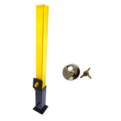 Security Post Lock Removable for Caravans Trailers Driveway etc Cement