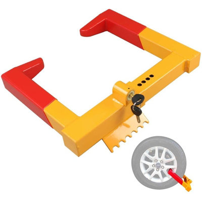 Security Wheel Chock Lock Clamp Heavy Duty Tire Boot for Cars, Trucks ...