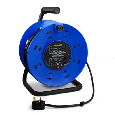 Securlec 50m 4 Gang Extension Lead Reel