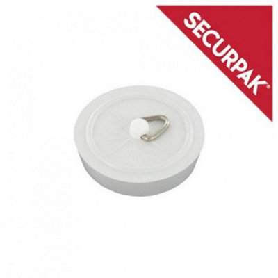 Securpak Bath Plug White (38mm)