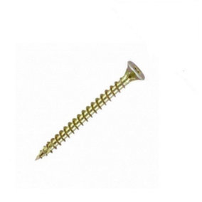Securpak Countersunk Pozi Head Screw (Pack of 22) Gold (38mm x 5mm)