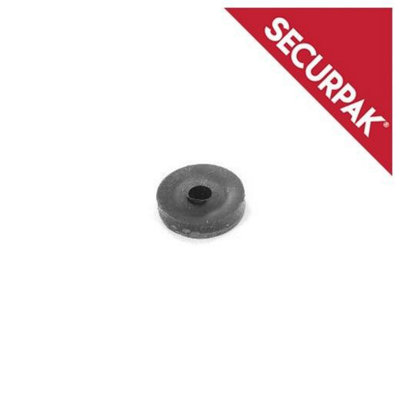 Securpak Flat Washers (Pack of 10) Black (13mm)
