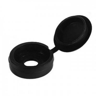 Securpak Foldable Screw Cap (Pack of 25) Black (One Size)